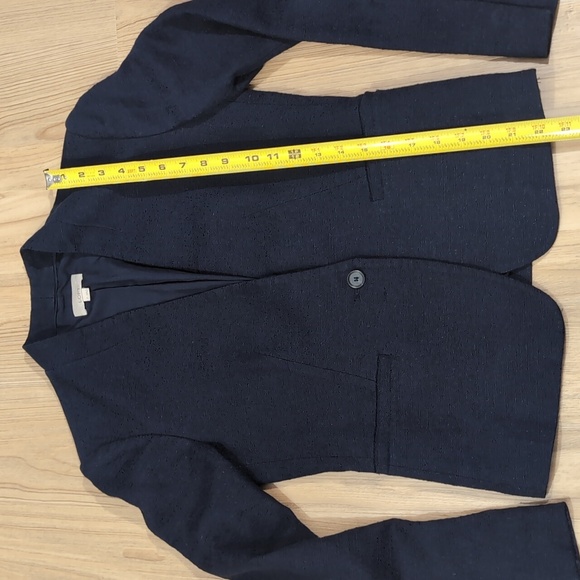 LOFT Navy Cotton Blazer - Picture 3 of 6